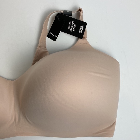 Torrid NWT Wire Free Lightly Lined Everyday Bra 44G Neutral Tan Nude Lingerie - Picture 6 of 16